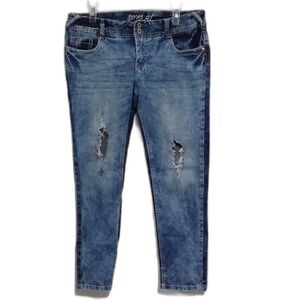SERIES 31 BLUE COTTON BLEND  Distressed JEANS 11